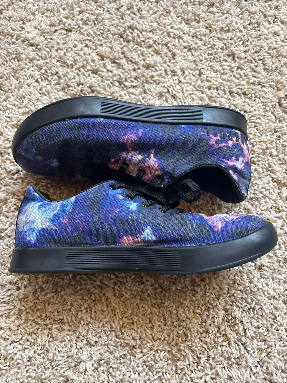 NOBULL Midnight Tie-Dye Canvas Trainer Shoes Sz Women’s 8.5 Men’s 7